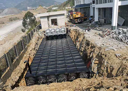地埋水箱让城市停水问题得到解决